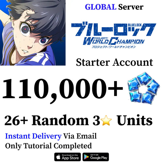 BLUE LOCK Starter Account with Gems [GLOBAL]