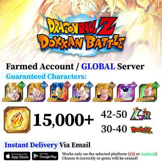 Dragon Ball Z Dokkan Battle Special TEQ Reroll Account [Android/iOS]