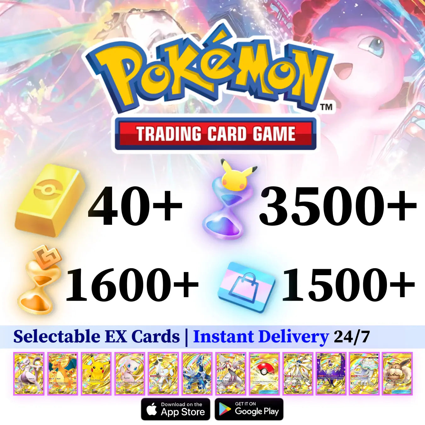 Pokémon TCG Pocket Starter Account with Selectable Crown/Immersive