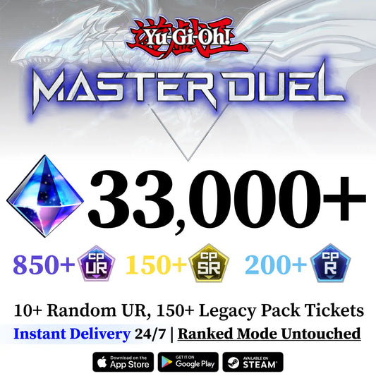 Yu-Gi-Oh! Master Duel Reroll Account with 850+ UR CP [Global]